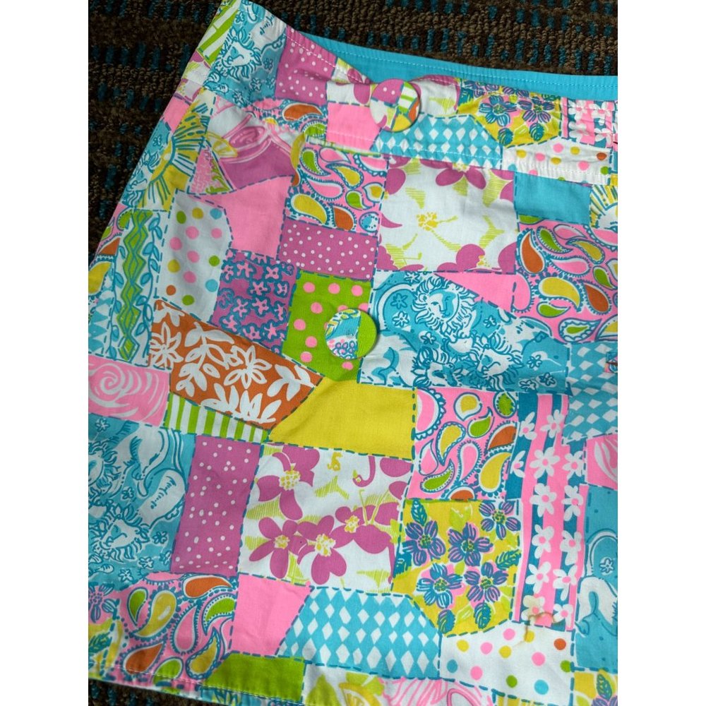 Lilly Pulitzer Womens Multi Patchwork Reversible … - image 2